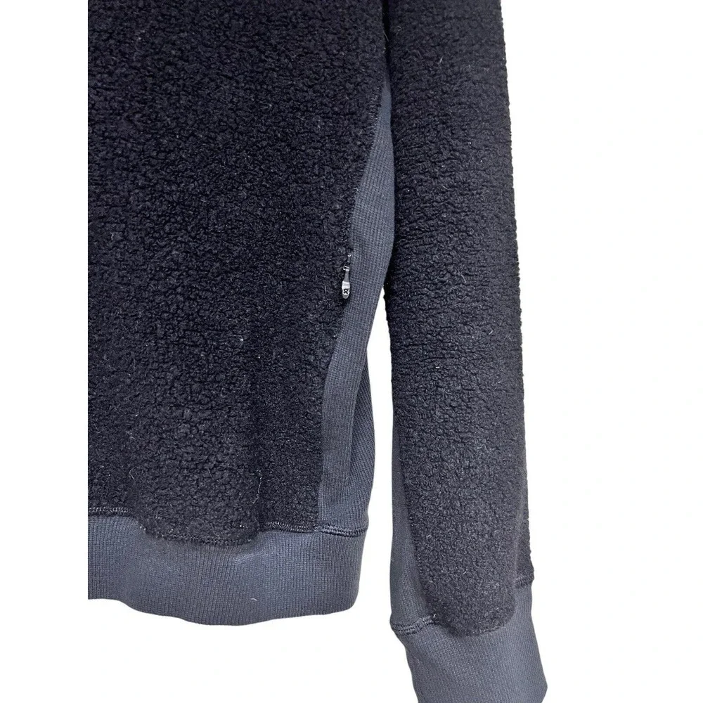 Lululemon Stand Out Sherpa 1/2 Zip‎ Black Women’s Size 8